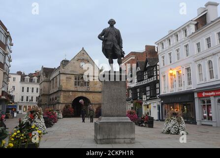 STATUE DE CLIVE OF INDIA SHREWSBURY Banque D'Images