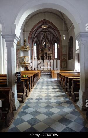 Intenausstattung der Pfarrkirche St. Leonhard, St. Leonhard in Passeier, Südtirol, Italie Banque D'Images