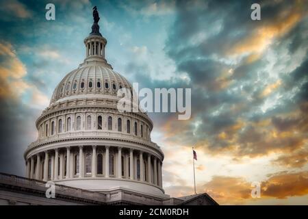 Un matin de juin au Capitole des États-Unis à Washington, DC. Banque D'Images