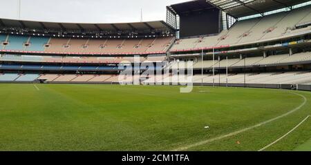 Le MCG (Melbourne Cricket Ground) est vide sans événements, Melbourne, Victoria, Australie Banque D'Images