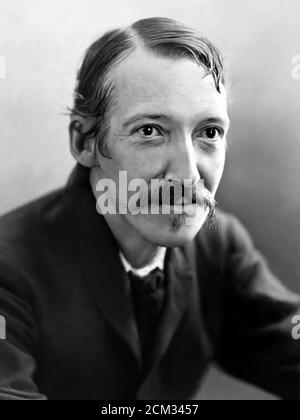 1893 , GRAND BRETAGNA : le célèbre écrivain écossais ROBERT LOUIS STEVENSON ( 1850 - 1894 ). Portrait de Henry Walter Barnett ( 1862 - 1934 ) . - HISTOIRE - FOTO STORICHE - PORTRAIT - SCRITTORE - ÉCRIVAIN - LETTERATURA - LITTÉRATURE --- ARCHIVIO GBB Banque D'Images