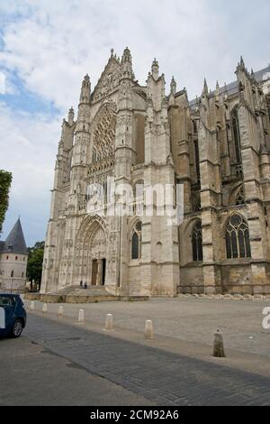 Beauvais France - 10 août 2020 - Cathédrale Saint-Pierre De Beauvais Banque D'Images