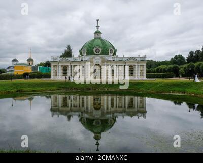 Grotte dans le manoir du comte Sheremetyev, Kuskovo, Moscou Banque D'Images