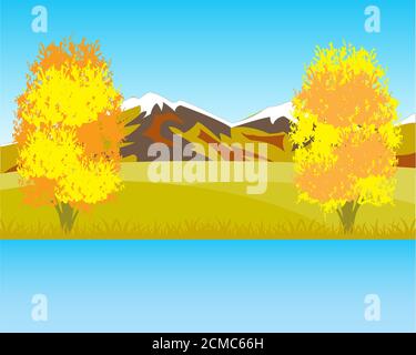 Beau paysage d'automne Banque D'Images