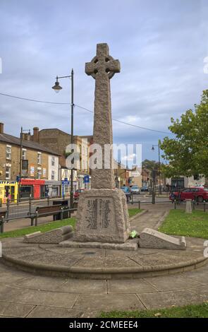 Un mémorial de guerre à Biggleswade, Bedfordshire, Angleterre Banque D'Images