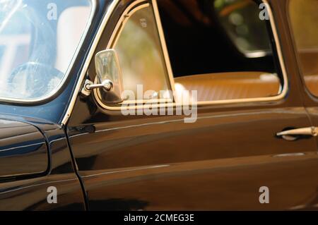 Menthe originale fiat 500 bleu Banque D'Images
