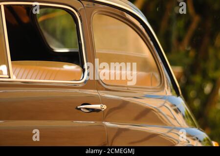 Menthe originale fiat 500 bleu Banque D'Images