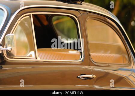 Menthe originale fiat 500 bleu Banque D'Images