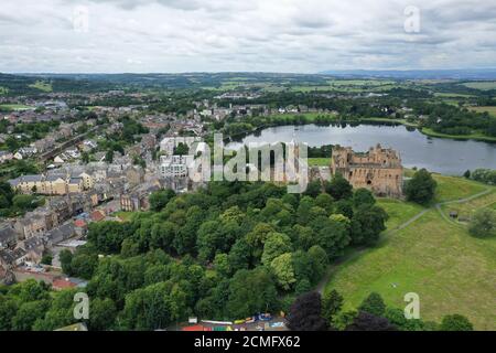 Vue aérienne de Linlithgow West Lothian Banque D'Images