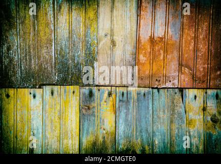 La texture des vieilles planches en bois Banque D'Images