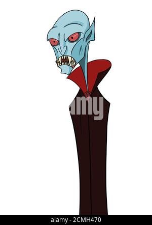 illustration de personnage dracula vampire Banque D'Images