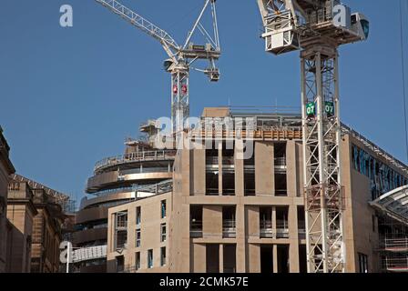 Centre-ville d'Édimbourg, Écosse, Royaume-Uni. 17 septembre 2020. Température de l'après-midi 17 degrés alors que les travaux se poursuivent sur le quartier de St James. Crédit : Arch White/Alamy Live News. Banque D'Images