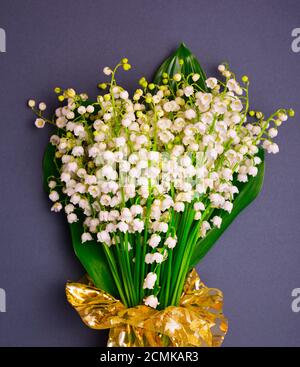 Bouquet de Lys en fleur de la vallée Banque D'Images