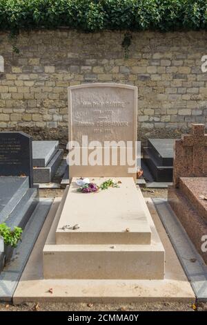 La tombe de Jean Paul Sartre et de Simone de Beauvoir Banque D'Images