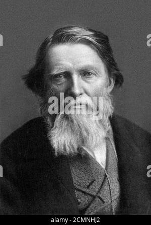 John Ruskin. Portrait du célèbre critique d'art victorien John Ruskin (1819-1900) Banque D'Images