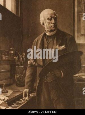Portrait de John Calcott Horsley RA. Banque D'Images