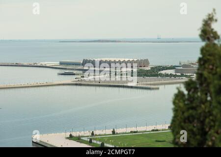 Bakou / Azerbaïdjan - 09-15-2020: Vue de dessus du Baku Crystal Hall Banque D'Images