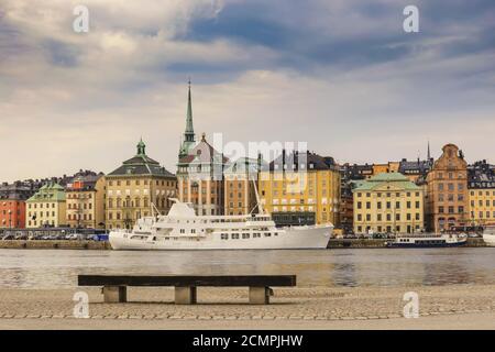 La Suède, Stockholm City skyline à Gamla Stan et Slussen