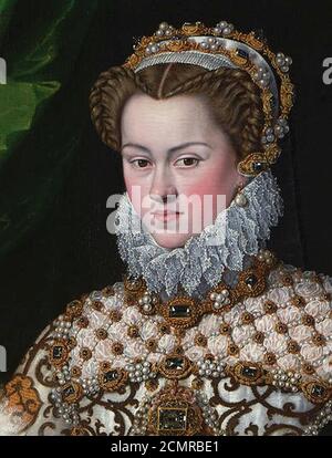 Jooris van der straten-isabel de austria 1573-patrimonio-detalle. Banque D'Images