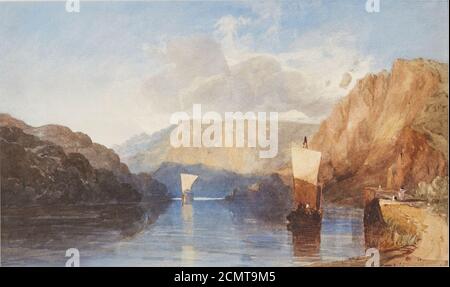John Sell Cotman - dynamitage de St. Vincent's Rock, Clifton. Banque D'Images