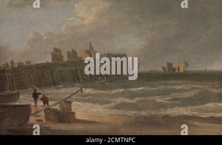 John Crome - Yarmouth Jetty Banque D'Images