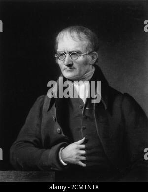 John Dalton par Charles Turner. Banque D'Images