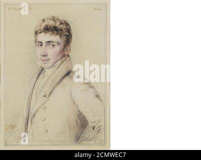 John Linnell (britannique 1792-1882) Portrait de Henry Sterry 1824. Banque D'Images