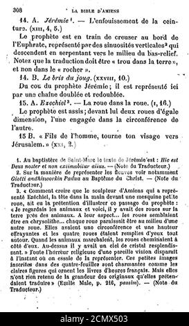 John Ruskin - la Bible d'Amiens - 308. Banque D'Images
