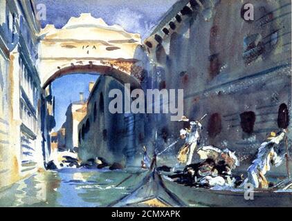 John Singer Sargent - le pont de soupirs. Banque D'Images