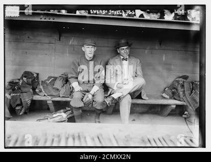 Johnny Evers & George Stallings, Boston NL (baseball) Banque D'Images