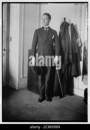 Johnson (avec chapeau et canne) Banque D'Images