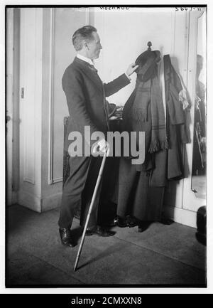 Johnson (avec chapeau et canne) Banque D'Images