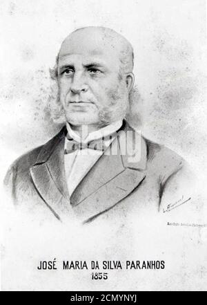 Jose maria da silva paranhos. Banque D'Images