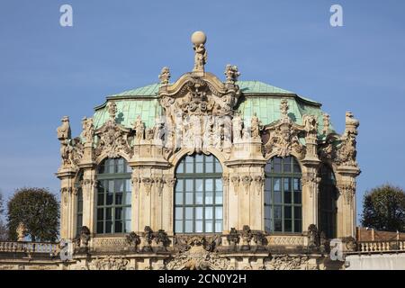 WallPavilion au Zwinger de Dresde, Dresde, Saxe, Allemagne, Europe Banque D'Images