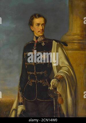 Joseph Matthäus Aigner - Kaiser Franz Joseph I. von Österreich. Banque D'Images