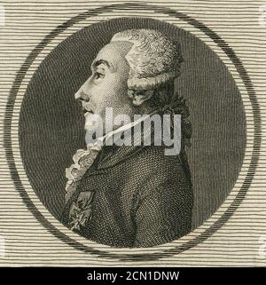 Joseph-Maurice de Toustain-Viray (Voyez et Delorme, 1789-1791) 2. Banque D'Images