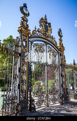 Entrée du Parc Monceau, Paris, France Banque D'Images