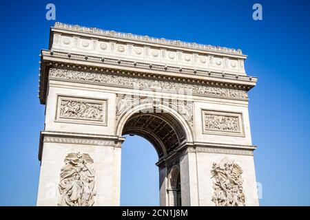 Arc de Triomphe, Paris, France Banque D'Images