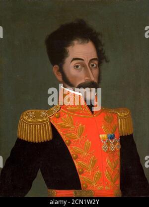 José Gil de Castro - Simón Bolívar Banque D'Images