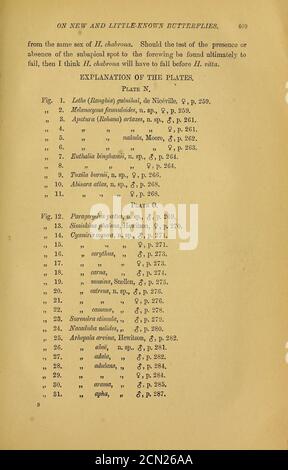 Journal de la Bombay Natural History Society vol 9 plateaux-texte. Banque D'Images