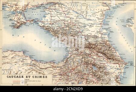 Jouvet et Cié. GRECE. Caucase et Crimee. 1882. A). Banque D'Images