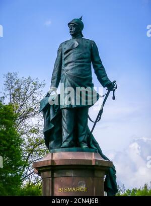 Statue de Bismarck à Berlin, Allemagne Banque D'Images