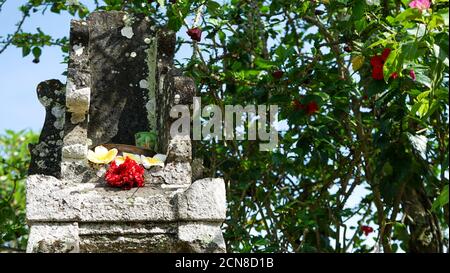 Gros plan d'une statue d'un dieu hindou dans Bali Banque D'Images