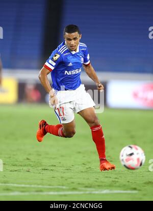 Erik Lima (17) de Yokohama F. Marinos de Yokohama F. Marinos pendant le match de football J.League J1 entre Yokohama F. Marinos 3-0 Shimizu S-Pulse au stade Nissan le 16 septembre 2020 à Yokohama, Kanagawa, Japon. (Photo de Kenzaburo Matsuoka/AFLO) Banque D'Images