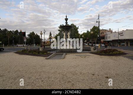 Alexandra Fountain, site d'intérêt classique à Bendigo, Victoria, Australie Banque D'Images