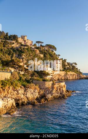 Cap de Nice, Nice, Alpes Maritimes, Côte d'Azur, Côte d'Azur, Provence, France, Méditerranée, Europe Banque D'Images