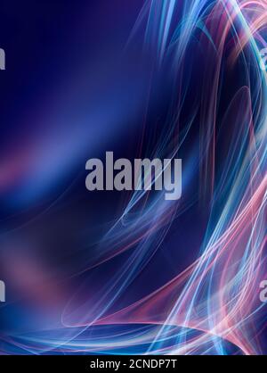 arrière-plan abstrait avec lignes lumineuses Banque D'Images