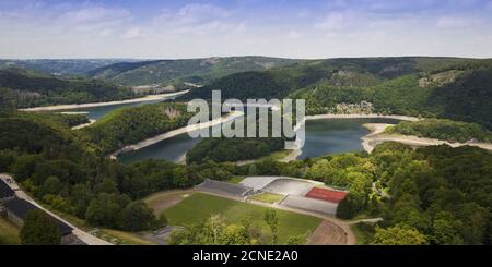 Vue aérienne de l'ancien NS-Ordensburg Vogelsang, aujourd'hui Vogelsang ip, Schleiden, Allemagne, Europe Banque D'Images