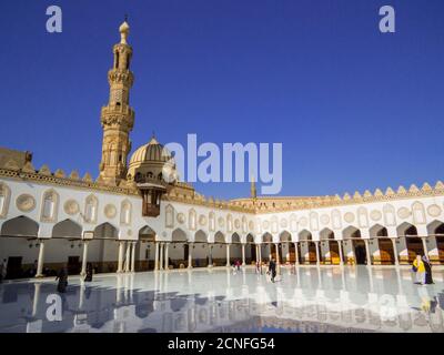 La mosquée Al Azhar, au Caire, Egypte Banque D'Images