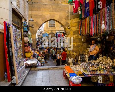 Marché de Khan el-Khalili, le Caire, Égypte Banque D'Images